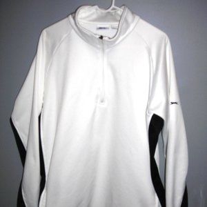 Men's white w/black long sleeve SHIRT by SLAZENGER, Size XL